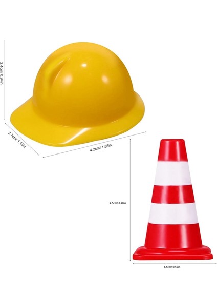 50 Adet Mini Trafik Konisi, 50 Adet Mini Baret, Mini Trafik Yol Işaretleri, Inşaat Konileri, Parti Malzemeleri (Yurt Dışından) modelleri