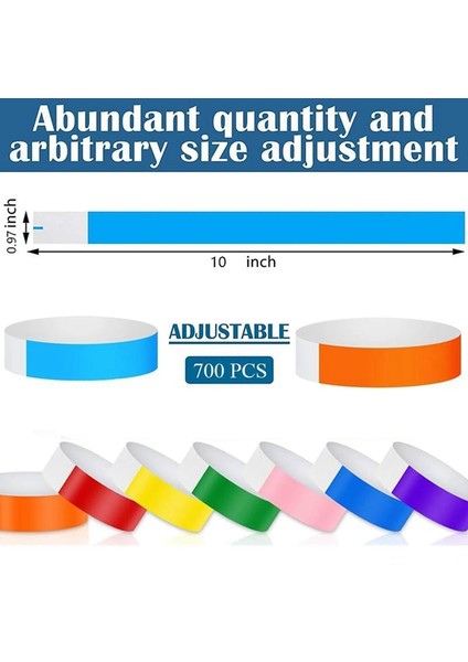 Etkinlikler Için Bileklikler - 700 Adet Neon Bileklikler, Etkinlikler Için Su Geçirmez Kol El Bantları, Hafif Bileklikler (Yurt Dışından) indirimleri