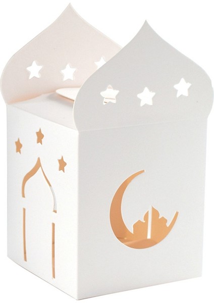 50 Adet Ramazan Bayramı Şeker Kutuları Içi Boş Yıldız Ay Kurabiye Hediye Paketleme Kutusu Ramazan Islami Müslüman Dekorasyon Malzemeleri (Yurt Dışından)