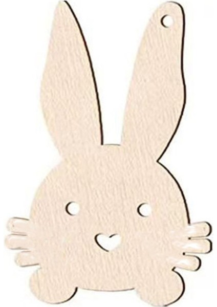 70 Adet Tamamlanmamış Boş Ahşap Kesik Ahşap Paskalya Tavşanı Şekilli Ahşap Paskalya Kendin Yap Ahşap El Sanatları Paskalya Baharı Için (Yurt Dışından)