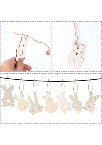 70 Adet Tamamlanmamış Boş Ahşap Kesik Ahşap Paskalya Tavşanı Şekilli Ahşap Paskalya Kendin Yap Ahşap El Sanatları Paskalya Baharı Için (Yurt Dışından) fırsatları