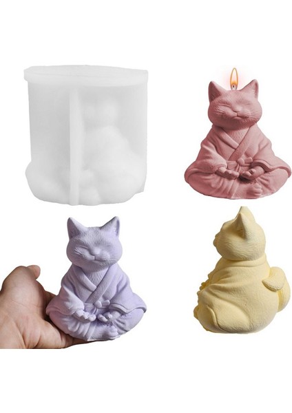 3D Kedi Aromaterapi Mum Silikon Kalıp Sevimli Dekorasyon Damla Yapıştırıcı Kalıpları El Yapımı Sabun Yapım Aracı Festival Partileri Için (Yurt Dışından) fiyatları