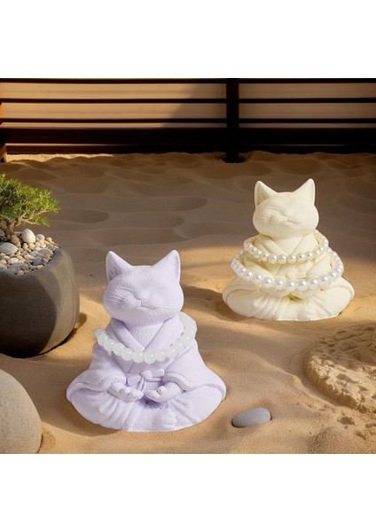 3D Kedi Aromaterapi Mum Silikon Kalıp Sevimli Dekorasyon Damla Yapıştırıcı Kalıpları El Yapımı Sabun Yapım Aracı Festival Partileri Için (Yurt Dışından) modelleri