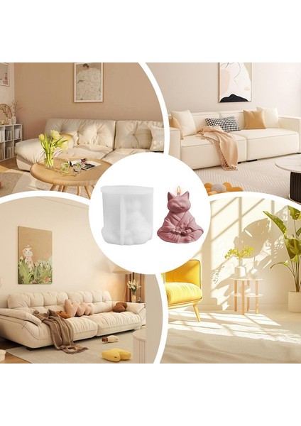 3D Kedi Aromaterapi Mum Silikon Kalıp Sevimli Dekorasyon Damla Yapıştırıcı Kalıpları El Yapımı Sabun Yapım Aracı Festival Partileri Için (Yurt Dışından) fırsatları