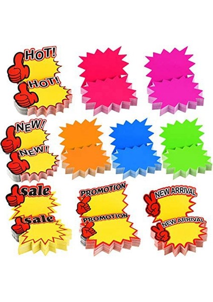 500 Parça Patlamış Tabela Mağaza Tabelaları Boş Yıldız Şeklinde Perakende Satış Etiketleri Perakende Mağaza Partisi Için Patlamış Kağıt Tabelalar, 10 Stil (Yurt Dışından) fiyatları