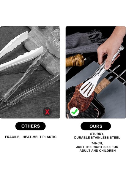 Yemek Servisi Için Gelişmiş Paslanmaz Çelik Maşalar, Büfe Maşaları, Yemek Maşaları, Gümüş Maşalar, Mutfak Maşaları (Yurt Dışından) modelleri