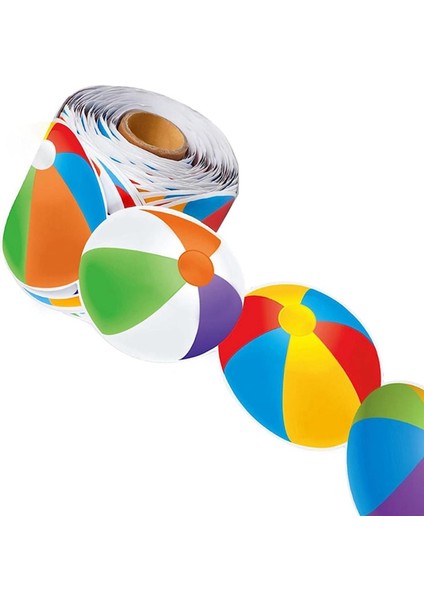 68,9 Feet Plaj Topu Kenarlığı Okul, Sınıf, Ev, Kara Tahta Dekorasyonu Için Kenarlıklar (Yurt Dışından) modelleri