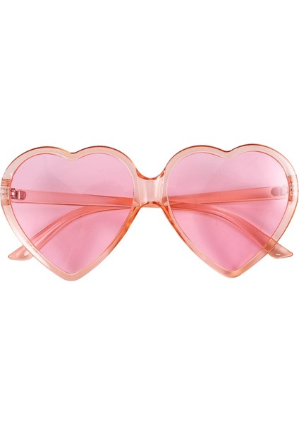 90'lar Vintage Gözlük Moda Büyük Kadın Bayan Kızlar Büyük Boy Kalp Şeklinde Retro Güneş Gözlüğü Sevimli Aşk Gözlüğü (Pembe) (Yurt Dışından) modelleri