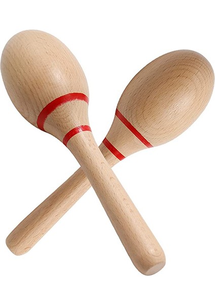 8 Inç El Perküsyon Çıngırakları, Kayın Ağacı Rumba Çalkalayıcıları, Oyun Partileri Için Latin Müzik Aleti (Yurt Dışından)