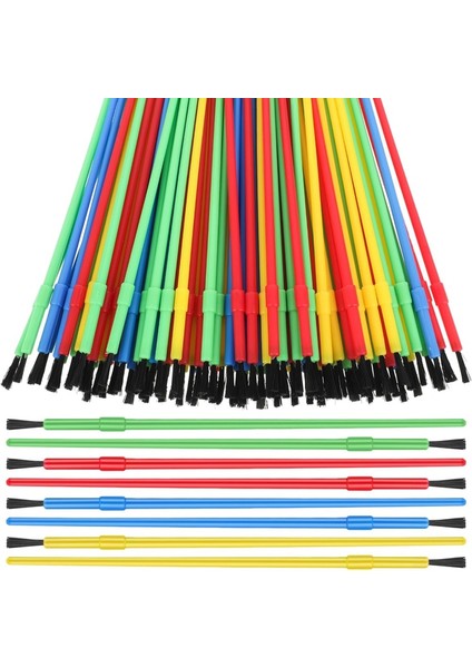 100 Parça Boya Fırçası Toplu Plastik Boya Fırçası Seti Yağlıboya Suluboya Fırçası Sanat ve El Sanatları Için Sınıf Malzemeleri (Yurt Dışından) fiyatları