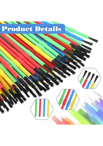 100 Parça Boya Fırçası Toplu Plastik Boya Fırçası Seti Yağlıboya Suluboya Fırçası Sanat ve El Sanatları Için Sınıf Malzemeleri (Yurt Dışından) modelleri