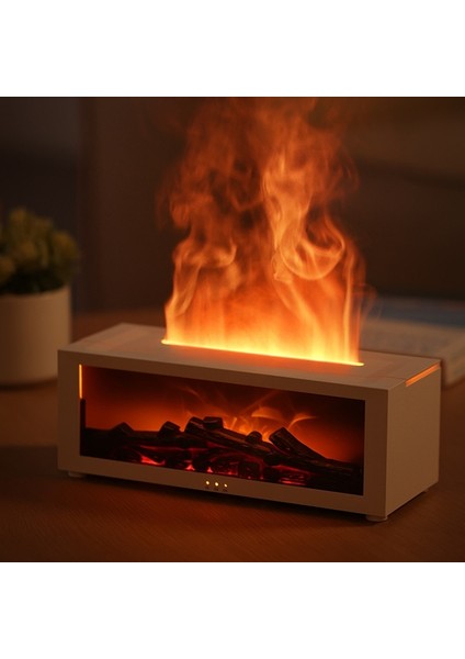 Şömine Alev Nemlendirici Yatak Odası Kalıcı Koku Makinesi Simüle Alev Aromaterapi Makinesi Siyah (Yurt Dışından) fırsatları