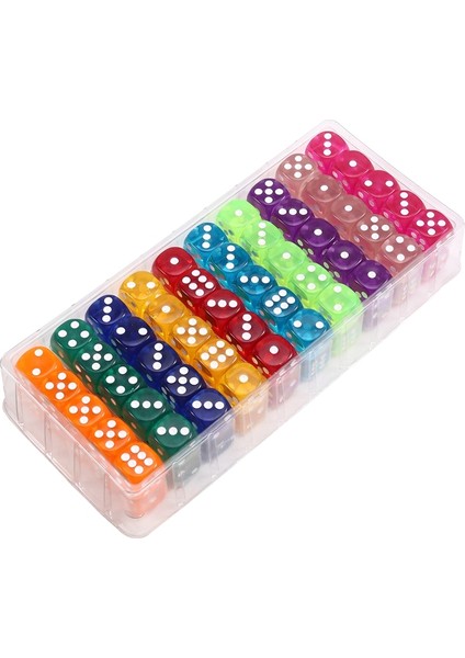 100 Adet Renkli Zar 14MM 6 Taraflı Akrilik Standart Oyun Zar Seti Partiler, Sınıf Matematik Zarları Için (Yurt Dışından) modelleri