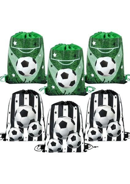 12 Adet Futbol Partisi Hediyeleri Bağcıklı Çantalar Futbol Topu Hediye Çantası Çocuklar Için Spor Temalı Parti Dekorasyon Malzemeleri (Yurt Dışından) modelleri