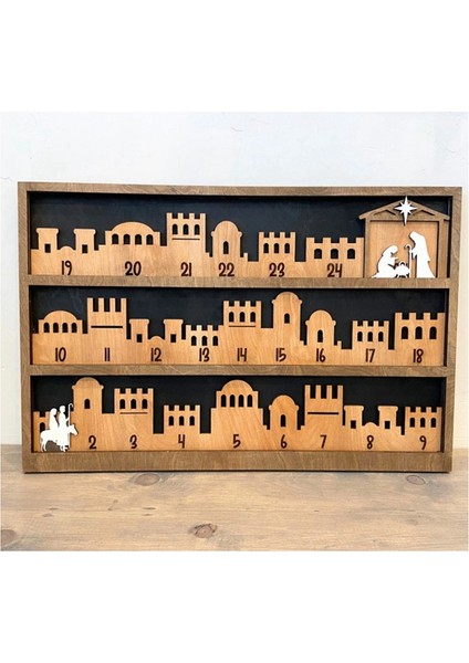 Isa'nın Doğuşu Için Advent Takvimi, Isa'ya Geri Sayım, Ahşap Advent Takvimi, Noel Tatili Advent Takvimi (Yurt Dışından) modelleri