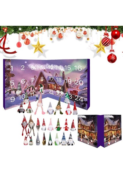 Çocuklar ve Yetişkinler Için Koleksiyonluk Cüce Bebekleri, Cüce Peluş Oyuncaklı Cüce Geri Sayım Takvimi ile Noel Cüce Takvimi (Yurt Dışından) fırsatları