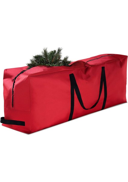 Noel Ağacı Çantası Oxford Kumaş Katlanabilir Noel Dekorasyon Çantası Noel Eşyalarını Saklamak Için Kırmızı Dikdörtgen (Yurt Dışından)