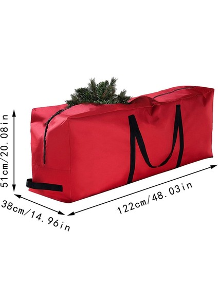 Noel Ağacı Çantası Oxford Kumaş Katlanabilir Noel Dekorasyon Çantası Noel Eşyalarını Saklamak Için Kırmızı Dikdörtgen (Yurt Dışından) modelleri