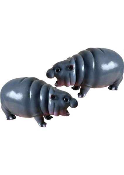 Moo Dengs, Moo Dengs Bebek Cüce Su Aygırları Koleksiyonu, Çocuklar Için, Küçük Masaüstü Heykeli Figürü, Su Aygırı (Yurt Dışından) fiyatları