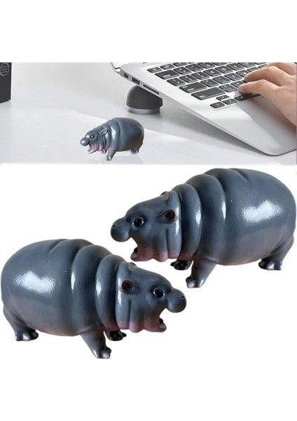 Moo Dengs, Moo Dengs Bebek Cüce Su Aygırları Koleksiyonu, Çocuklar Için, Küçük Masaüstü Heykeli Figürü, Su Aygırı (Yurt Dışından) modelleri