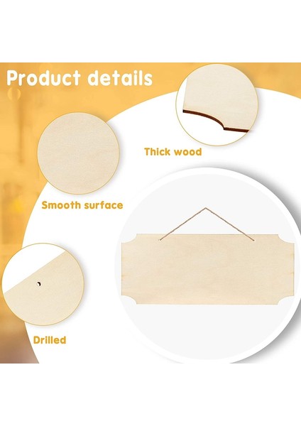 10 Adet Tamamlanmamış Asılı Ahşap Tabela Dikdörtgen Boş Ahşap Plak Afişler Pirografi Resim Yazısı Için Iplerle (Yurt Dışından) fırsatları