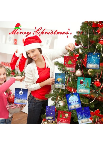12 Adet Noel Para Tutucu, Kapaklı, Komik Noel Kartı Süsleri ve Nakit Para Tutucu (Yurt Dışından) fırsatları