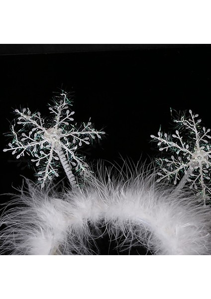 6 Adet Noel Süsleri Noel Başlığı Kar Tanesi Kafa Bandı Çocuklar Için Noel Partisi Malzemeleri Beyaz (Yurt Dışından) fırsatları