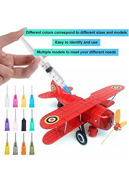 Sıvı Mürekkep ve Şırıngaları Doldurmak Için Yem Kilitli 0,5 Inç 12 Farklı Ölçü Iğnesi, Noel El Sanatları Malzemeleri (Yurt Dışından) fiyatları