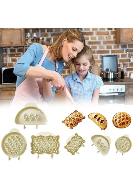 Mini El Turta Kalıbı Seti, Kafes Cepli Turta, Abs Plastik Hamur Kalıbı (Yurt Dışından) fırsatları