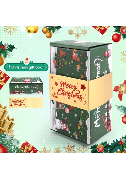 Noel Para Kutusu Seti Hediye Kutusu Patlaması Nakit Hediye Çekmeli Noel Para Kutusu (Yeşil 6 Adet) (Yurt Dışından) modelleri