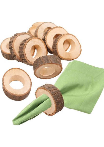 Ahşap Peçete Halkası Noel Peçete Halkası Çerçeve Masa Dekorasyonu Düğün Otel Masası Için Uygun Kabuk Kazık Dekorasyonu (Yurt Dışından) modelleri