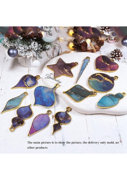 Reçine Noel Süsü Kalıpları, Süs Silikon Kalıpları, Yıldız Ampul Yuvarlak Süs Reçine Kalıbı (Yurt Dışından) fırsatları