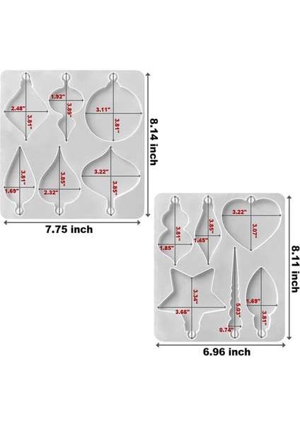 Reçine Noel Süsü Kalıpları, Süs Silikon Kalıpları, Yıldız Ampul Yuvarlak Süs Reçine Kalıbı (Yurt Dışından) indirimleri