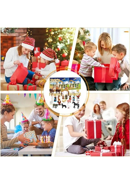 Hristiyan Advent Takvimi Dini Doğum Sahnesi Takvimi Doğum Sahnesi Seti Çocuklar Için Noel Advent Takvimi Erkek Çocuk (Yurt Dışından) modelleri