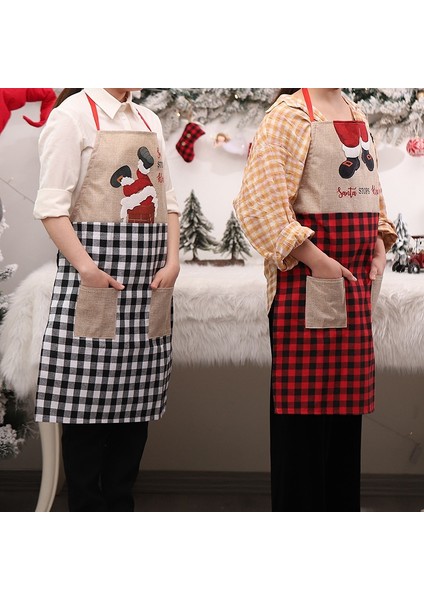 Cepli Noel Önlükleri - Pişirme, Tatil Hediyeleri, Noel Mutfak Malzemeleri Için Suya Dayanıklı Önlük (Yurt Dışından) modelleri