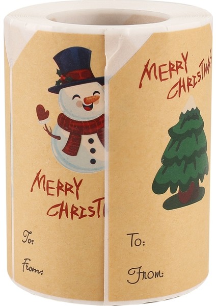 Noel Etiket Çıkartmaları, Etiket Çıkartmaları, 250 Adet/rulo Etiket Tatil Hediye Çıkartmaları, 6 Stil (Yurt Dışından) fırsatları