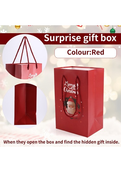 Para Sürpriz Kutusu Mutlu Noeller Sürpriz Kutusu Katlanır Zıplayan Zarf Hediye Kutusu Nakit Patlama Hediye Kutusu Kırmızı (Yurt Dışından) indirimleri