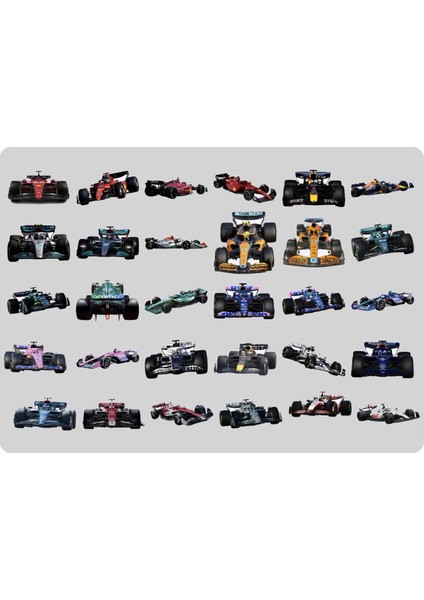 F1 Formula Sticker Etiket 2 Sayfa 60 Adet Etiket fiyatları
