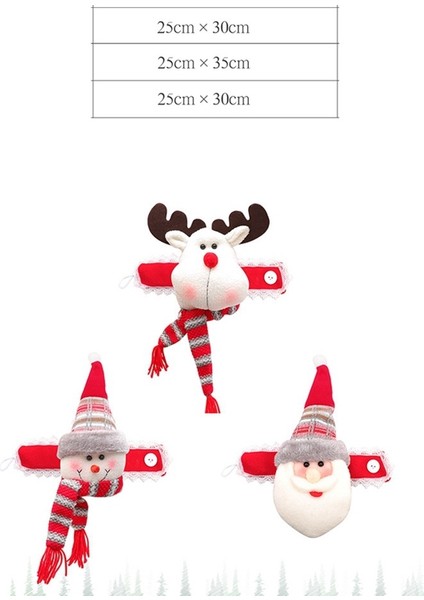 Noel Pencere Perde Bağları Süslemeleri Sevimli Bebek Kancası Ev Tatil Noel Aksesuarları Dekor Perde A (Yurt Dışından) indirimleri