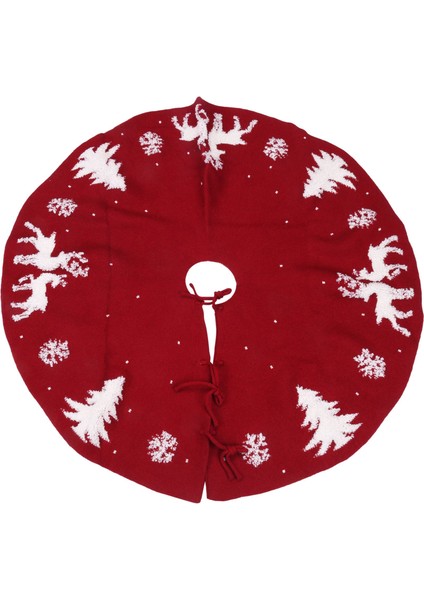 36 Inç Örgü Noel Ağacı Eteği, 3 Boyutlu Noel Ağacı Taban Örtüsü Matı, Tatil Partisi Süslemeleri Için Rustik Ağaç Eteği (Yurt Dışından)