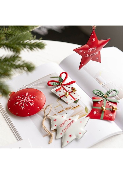 Dövme Demir Noel Ağacı Kolye Yıldız Çan Noel Partisi Ev Dekorasyonu Kolye E (Yurt Dışından) fırsatları