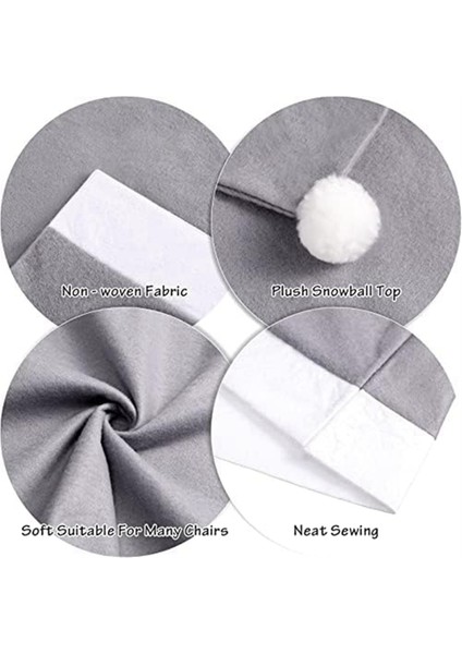 4 Parça Noel Sandalye Kılıfı Dekoru, Noel Baba Şapkası Kar Tanesi Sandalye Noel Şapkası, Mutfak Yemek Sandalyesi Kılıf Setleri (Yurt Dışından) fırsatları