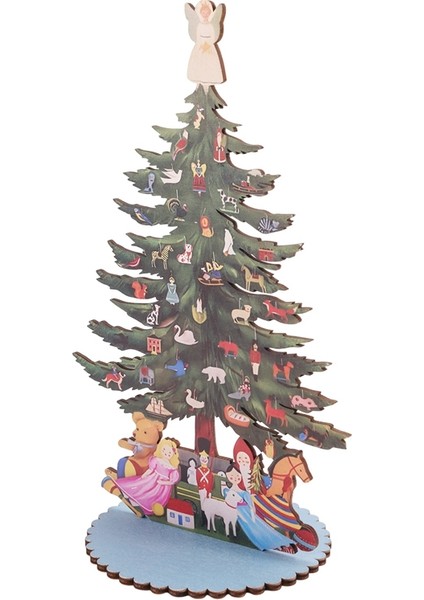 Ahşap Noel Ağacı, Çıkarılabilir Süslü Mini Masa Üstü Süslemeleri, Ev ve Ofis Için Noel Ağacı (Yurt Dışından) fırsatları