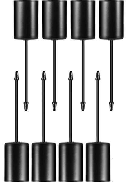 Mumluklar, Advent Çelengi, Mum Çubukları, Advent Çelengi, Mumluk, Şişli Konik Mumlar, 8 Parça Siyah (Yurt Dışından)