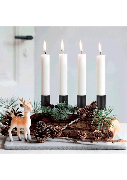 Mumluklar, Advent Çelengi, Mum Çubukları, Advent Çelengi, Mumluk, Şişli Konik Mumlar, 8 Parça Siyah (Yurt Dışından) indirimleri