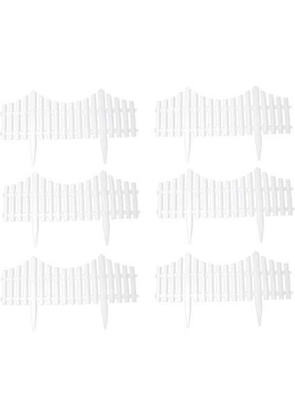 6 Adet Avlu Iç Veya Dış Mekan Bahçe Çiti Plastik Çit Anaokulu Çiçek Küçük Çit Kendin Yap Çit Dekorasyonu (Yurt Dışından) fiyatları