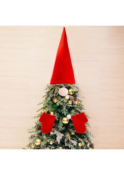 Noel Ağacı Dekoru Noel Partisi Malzemeleri Kırmızı Noel Süsleri Noel Baba Şapkası Tatil Noel Şapka Süsü (Yurt Dışından) modelleri