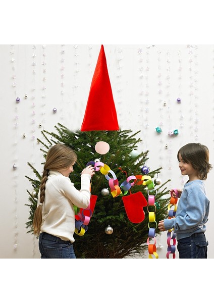 Noel Ağacı Dekoru Noel Partisi Malzemeleri Kırmızı Noel Süsleri Noel Baba Şapkası Tatil Noel Şapka Süsü (Yurt Dışından) fırsatları