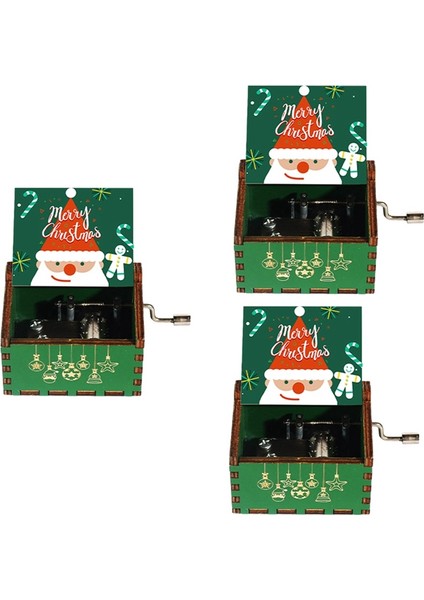 Noel El Kranklı Müzik Kutusu - Vintage Noel Müzik Kutusu, Ev Dekorasyonu Küçük Müzik Kutusu, Aile Hediyesi (Yurt Dışından) fiyatları