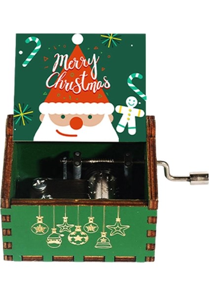 Noel El Kranklı Müzik Kutusu - Vintage Noel Müzik Kutusu, Ev Dekorasyonu Küçük Müzik Kutusu, Aile Hediyesi (Yurt Dışından) modelleri